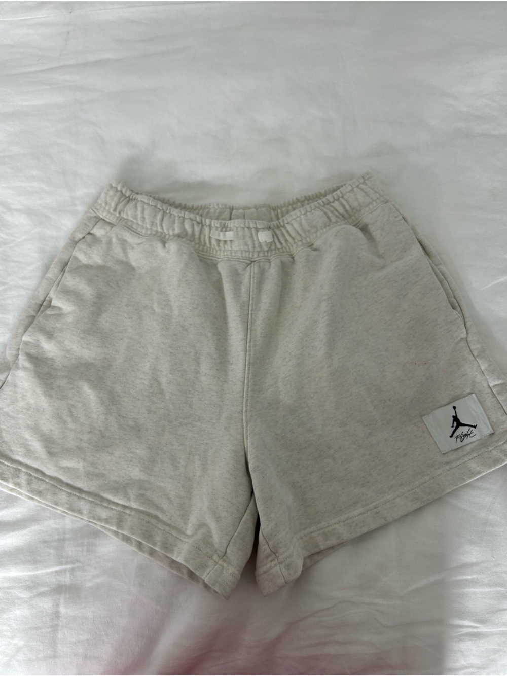 Jordan Women's Light Cream Athletic Shorts